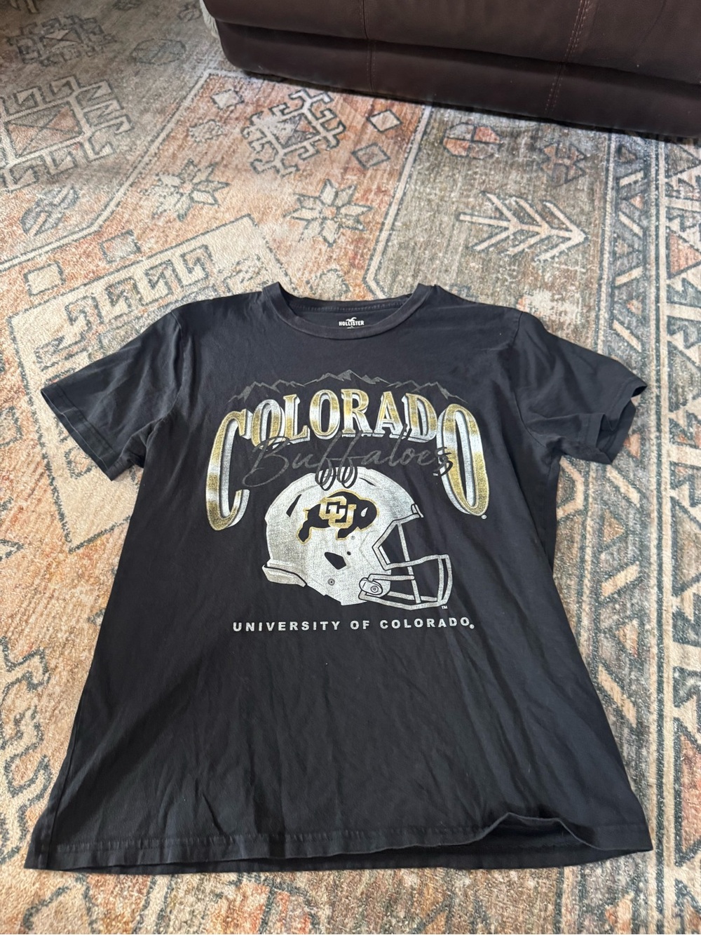 University of Colorado Buffaloes Black Graphic Tee